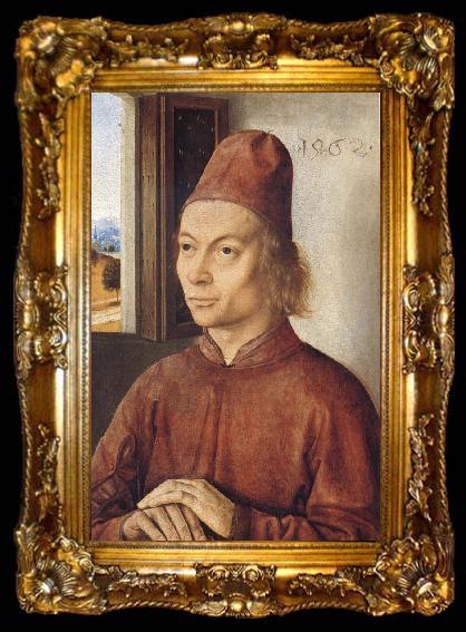 framed  Dieric Bouts Portrait of a Man, ta009-2